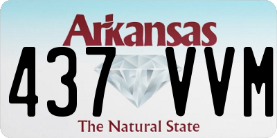 AR license plate 437VVM