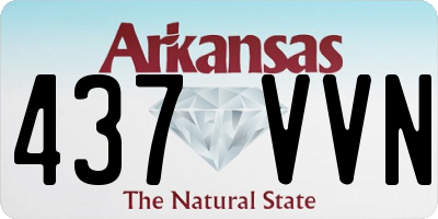 AR license plate 437VVN