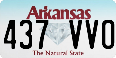 AR license plate 437VVO