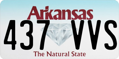 AR license plate 437VVS
