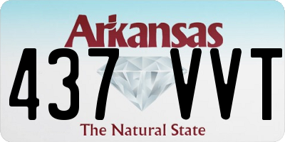AR license plate 437VVT
