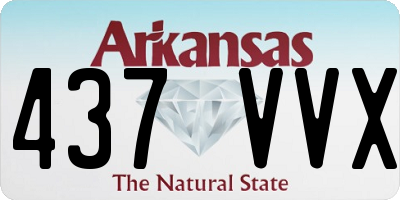 AR license plate 437VVX