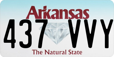 AR license plate 437VVY