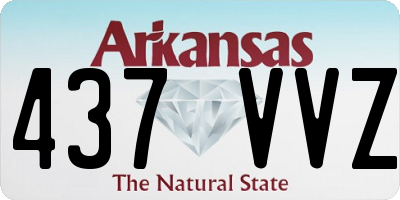 AR license plate 437VVZ