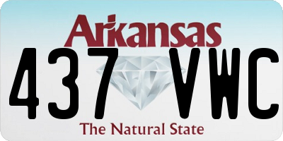 AR license plate 437VWC