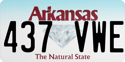 AR license plate 437VWE