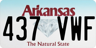 AR license plate 437VWF