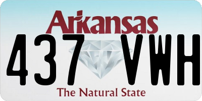 AR license plate 437VWH