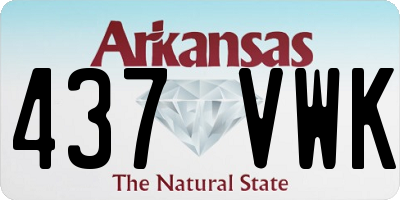 AR license plate 437VWK