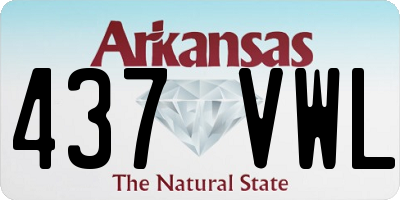 AR license plate 437VWL