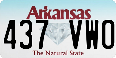 AR license plate 437VWO