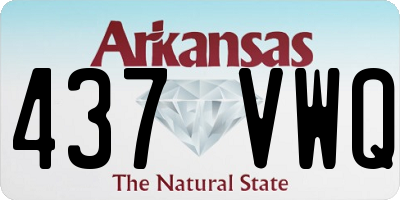 AR license plate 437VWQ