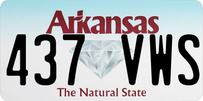 AR license plate 437VWS
