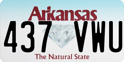 AR license plate 437VWU