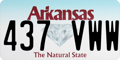 AR license plate 437VWW