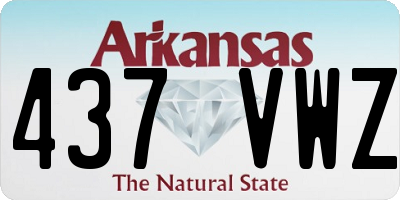 AR license plate 437VWZ