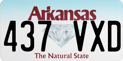 AR license plate 437VXD
