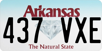 AR license plate 437VXE