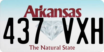 AR license plate 437VXH