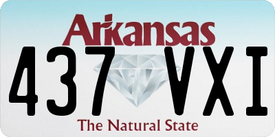 AR license plate 437VXI