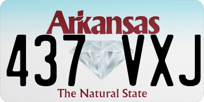 AR license plate 437VXJ