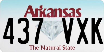 AR license plate 437VXK