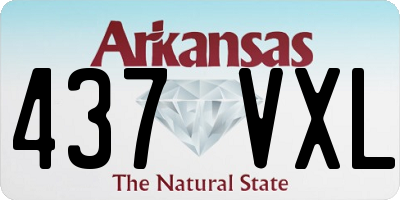 AR license plate 437VXL