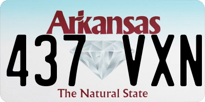 AR license plate 437VXN