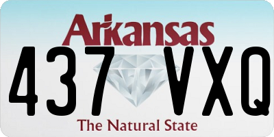 AR license plate 437VXQ