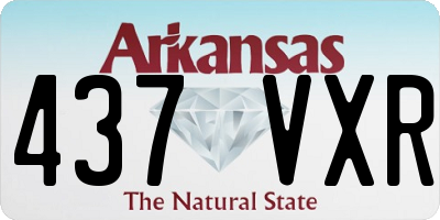 AR license plate 437VXR