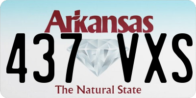 AR license plate 437VXS
