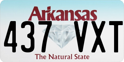 AR license plate 437VXT
