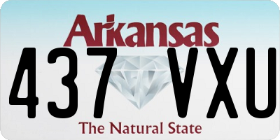 AR license plate 437VXU