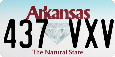 AR license plate 437VXV
