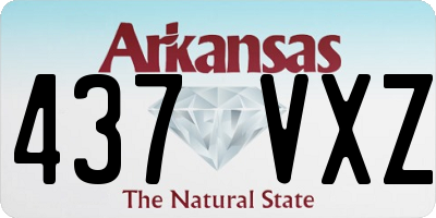 AR license plate 437VXZ