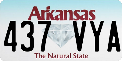 AR license plate 437VYA