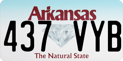 AR license plate 437VYB