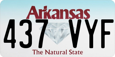 AR license plate 437VYF