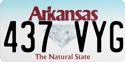 AR license plate 437VYG