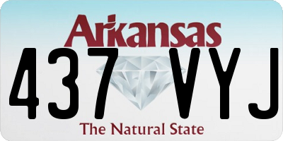 AR license plate 437VYJ