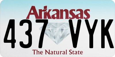 AR license plate 437VYK