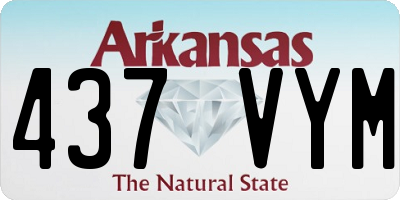 AR license plate 437VYM