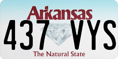 AR license plate 437VYS