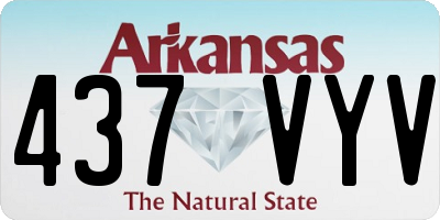 AR license plate 437VYV