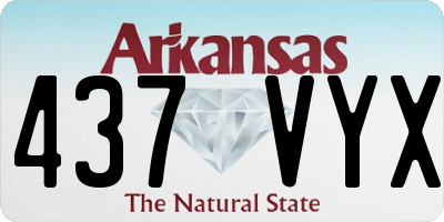 AR license plate 437VYX