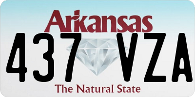 AR license plate 437VZA