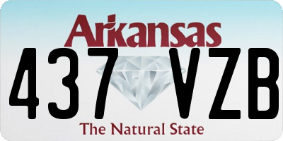 AR license plate 437VZB