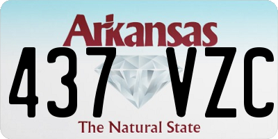AR license plate 437VZC