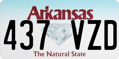 AR license plate 437VZD