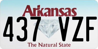 AR license plate 437VZF
